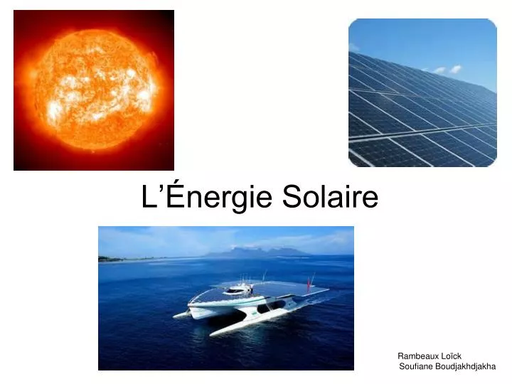 l nergie solaire