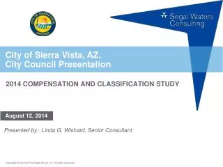 City of Sierra Vista, AZ. City Council Presentation