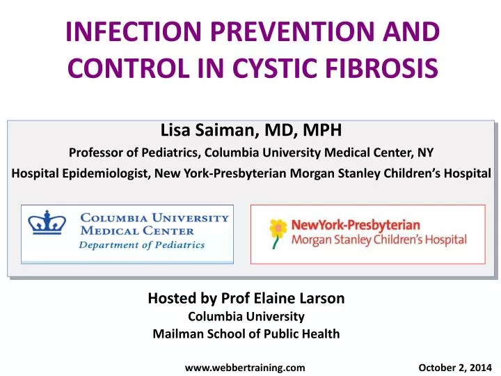 infection prevention and control in cystic fibrosis