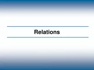 Relations