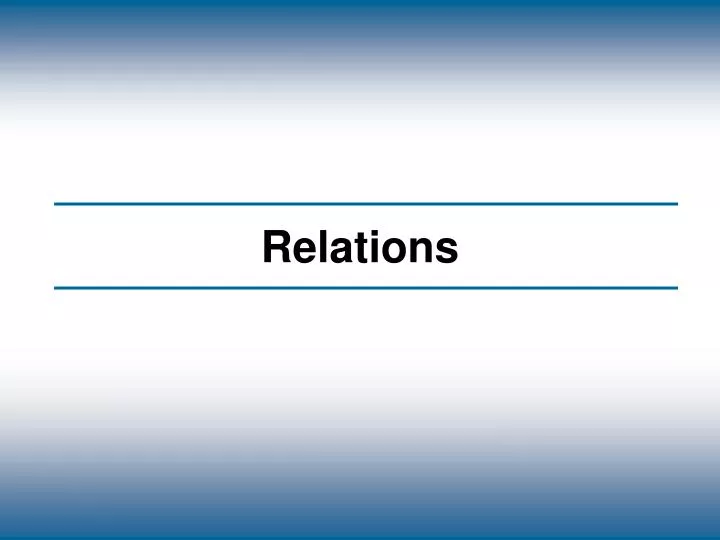 relations