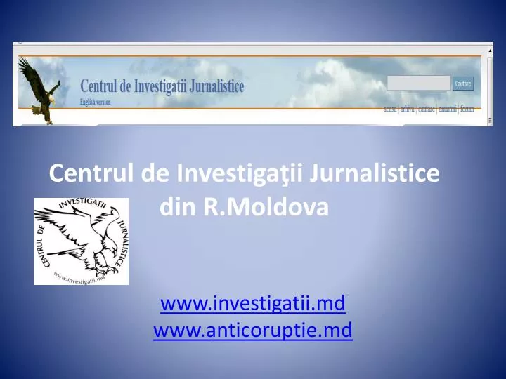 centrul de investiga ii jurnalistice din r moldova