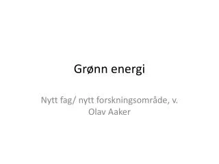 gr nn energi