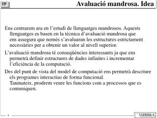 avaluaci mandrosa idea