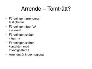arrende tomtr tt