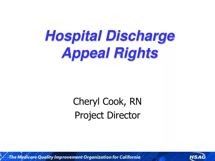 hospital discharge appeal rights