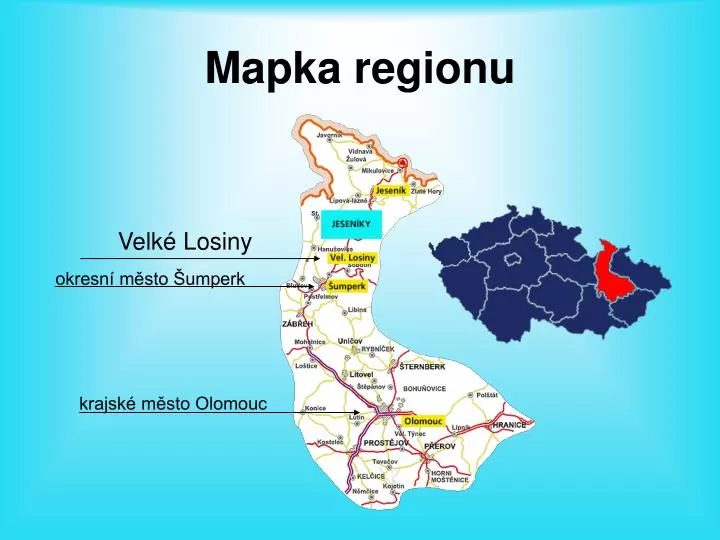 mapka regionu