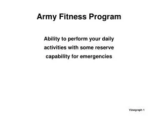 Army Fitness Program