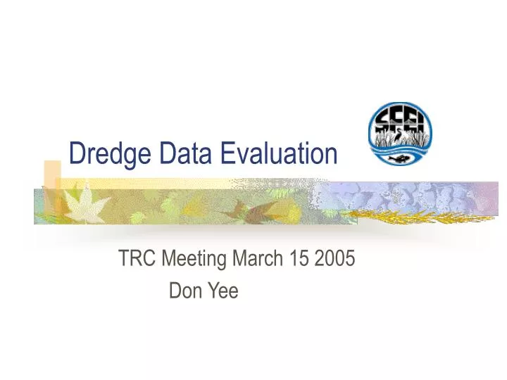 dredge data evaluation