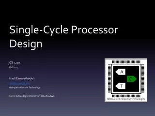 Single-Cycle Processor Design