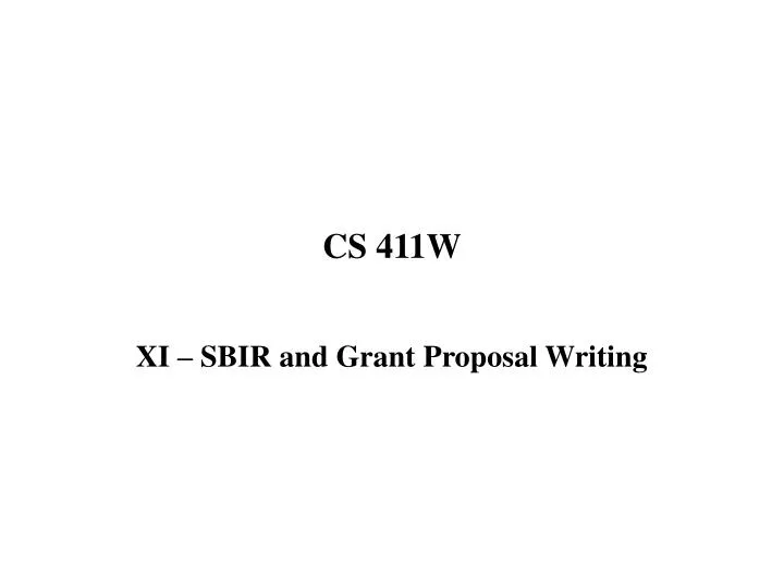 cs 411w