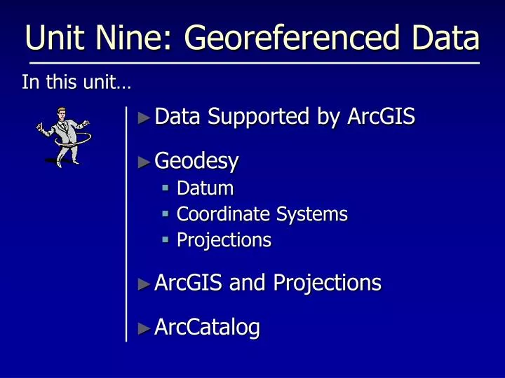 unit nine georeferenced data