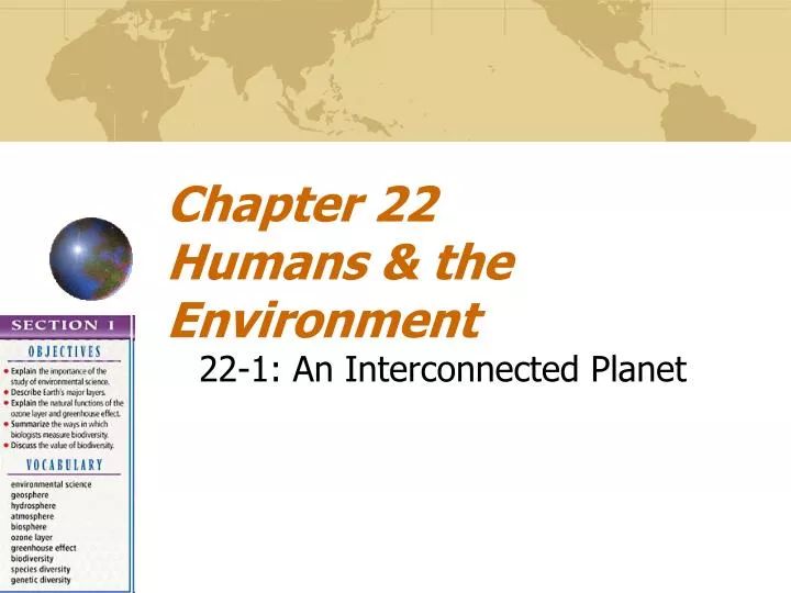 chapter 22 humans the environment
