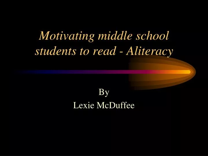motivating middle school students to read aliteracy
