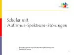 Schüler mit Autismus-Spektrum-Störungen - slide 1