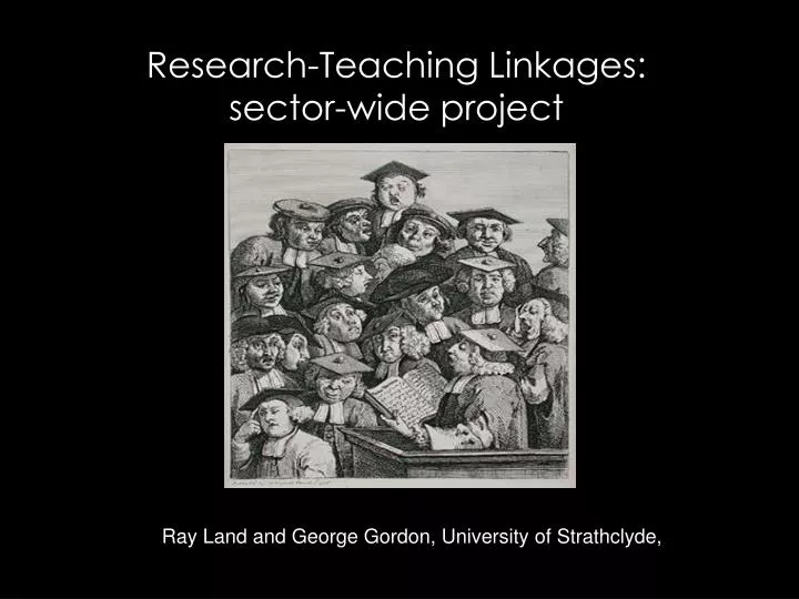 research teaching linkages sector wide project