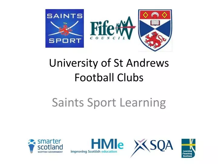 university of st andrews football clubs