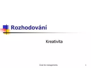 rozhodov n