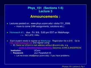 Phys_151 (Sections 1-5) Lecture 3