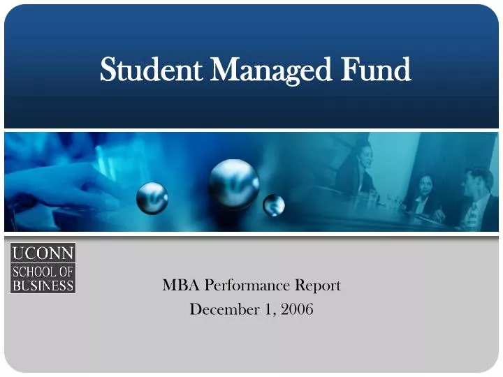 student managed fund