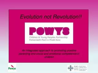 Evolution not Revolution!!