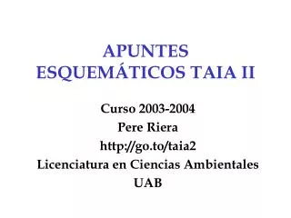 apuntes esquem ticos taia ii