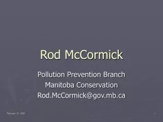 Rod McCormick