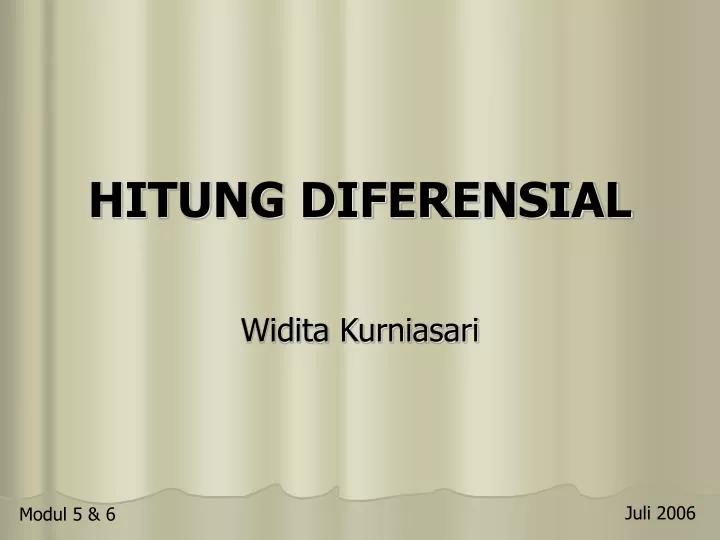 hitung diferensial