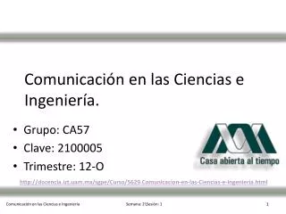 comunicaci n en las ciencias e ingenier a