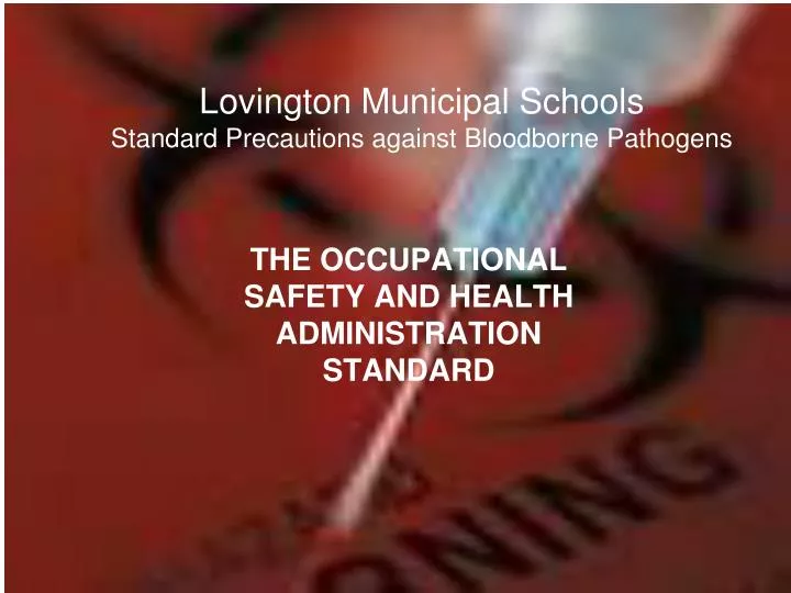 lovington municipal schools standard precautions against bloodborne pathogens