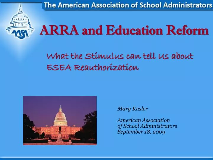arra and education reform