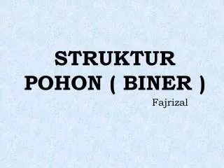 struktur pohon biner