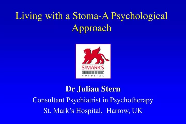 living with a stoma a psychological approach