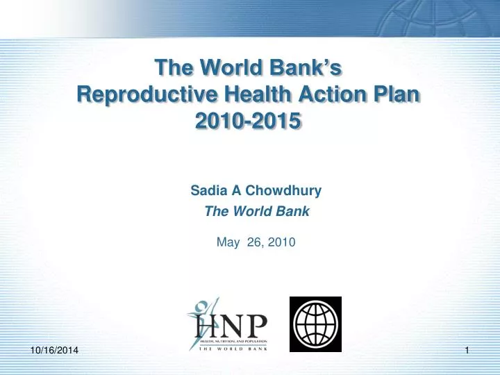 the world bank s reproductive health action plan 2010 2015