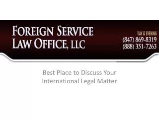 Foreign Law Office LLC - Best Place to Discuss Your Internat