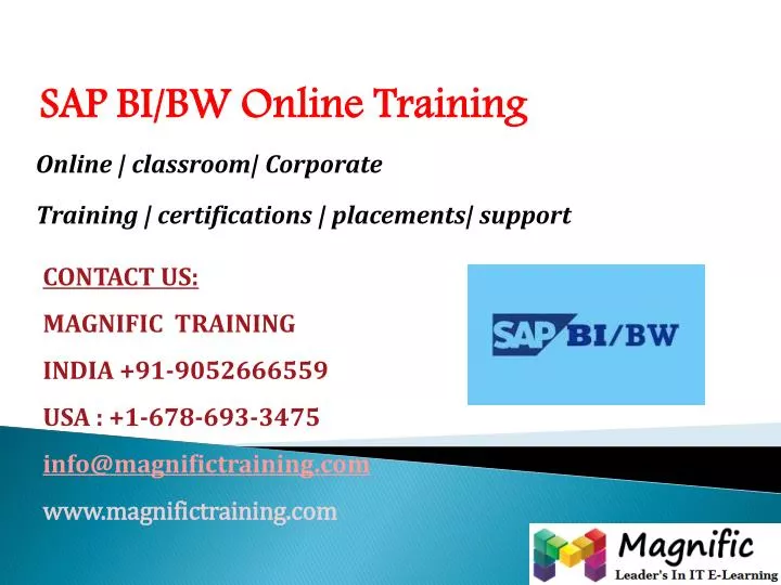online classroom corporate training certifications placements support