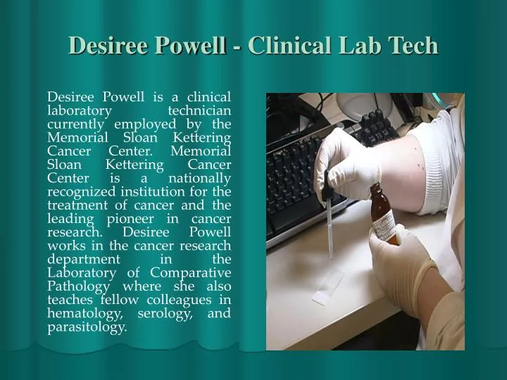 desiree powell clinical lab tech
