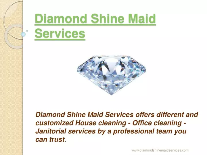diamond shine maid services