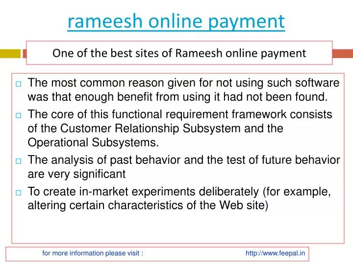 rameesh online payment