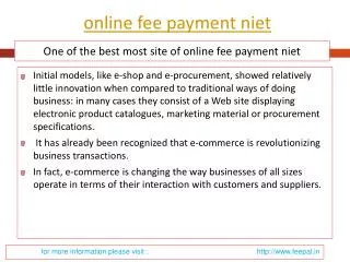Choose New Options to submitted Your online fee payment niet