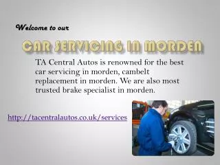 car servicing in morden