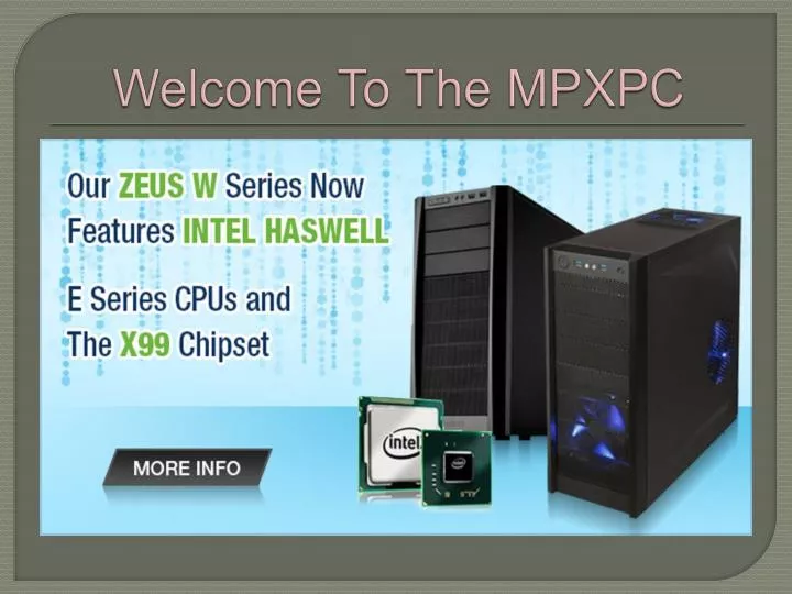 welcome to the mpxpc