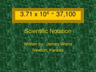 Scientific Notation