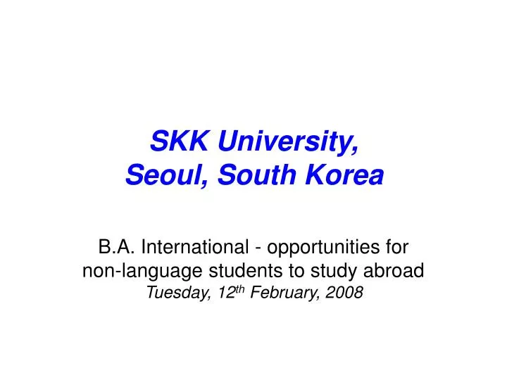 skk university seoul south korea
