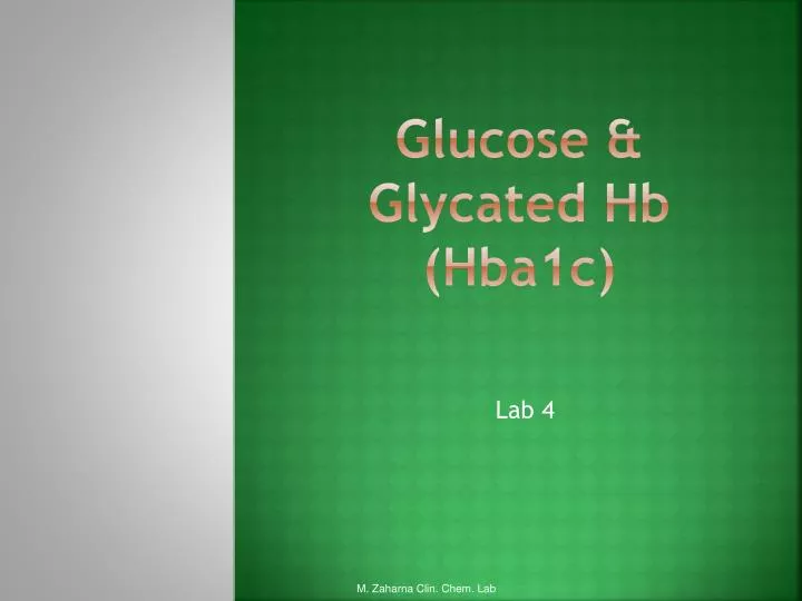 glucose glycated hb hba1c