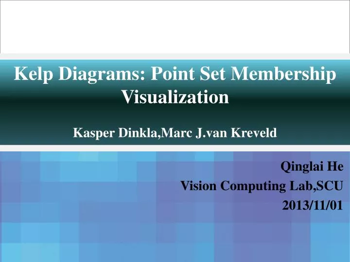 kelp diagrams point set membership visualization kasper dinkla marc j van kreveld