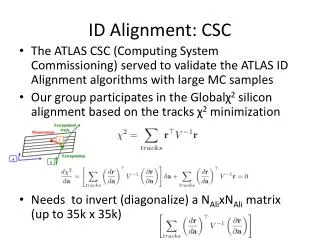 ID Alignment: CSC