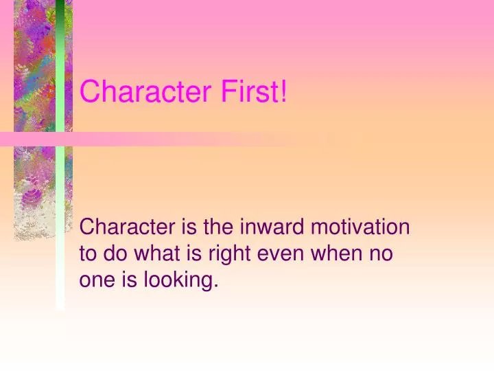 character first