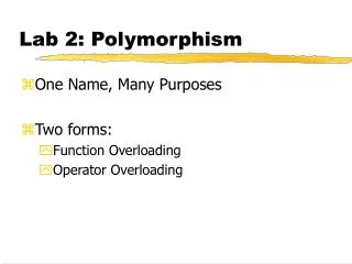Lab 2: Polymorphism