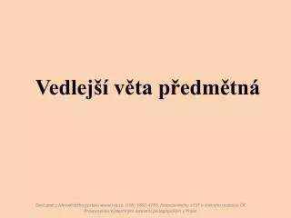 vedlej v ta p edm tn